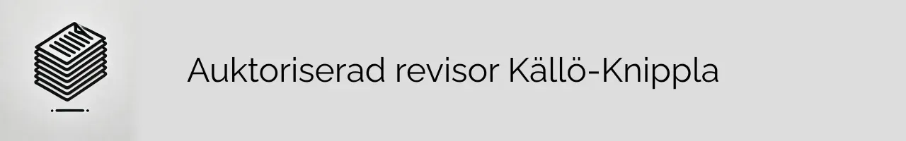 Auktoriserad revisor Källö-Knippla